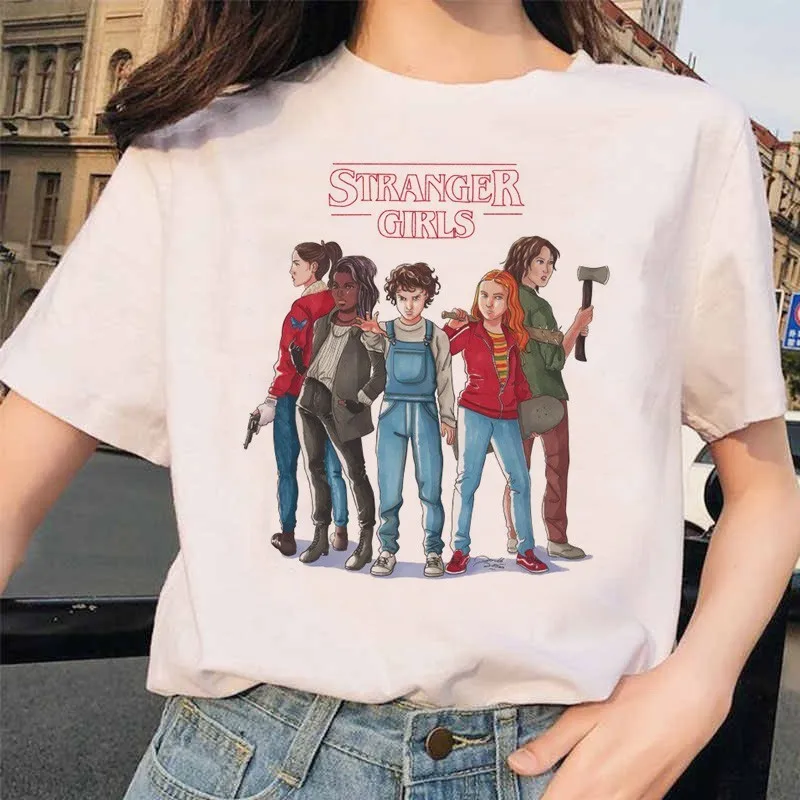 Stranger Things 3 Женская футболка Eleven Upside Down friend женская футболка забавная Футболка с принтом гранж Харадзюку
