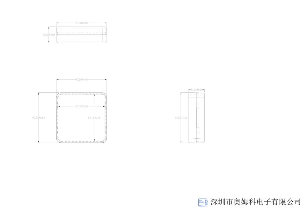 Szomk настраиваемая электроника корпуса для pcb (10 шт.) 62*62*20 мм abs swith корпус diy
