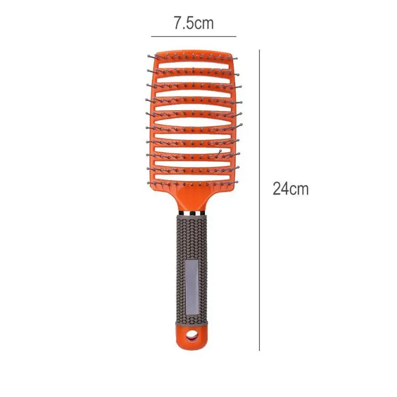 Professional Anti-Static Hair Scalp Massager Comb Brush Curved Row Hair Comb Hairbrush Salon Hairdressing Hairstyle Tools