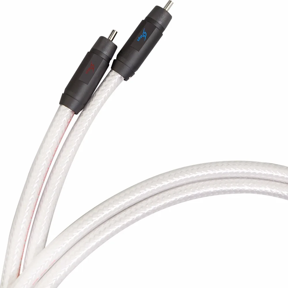 MPS M-8R аудио кабель с родиевым покрытием RCA разъем 99.9997% OFC Посеребренная проволока