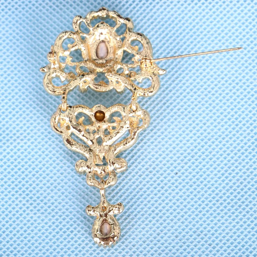 2018 Новая Мода Стразы Кристалл Павлин любовь броши корсаж качество булавка пряжка