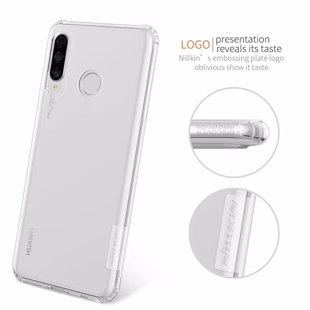 Для huawei P30 Lite чехол TPU чехол NILLKIN природа TPU прозрачный, мягкий чехол для huawei P30 Lite