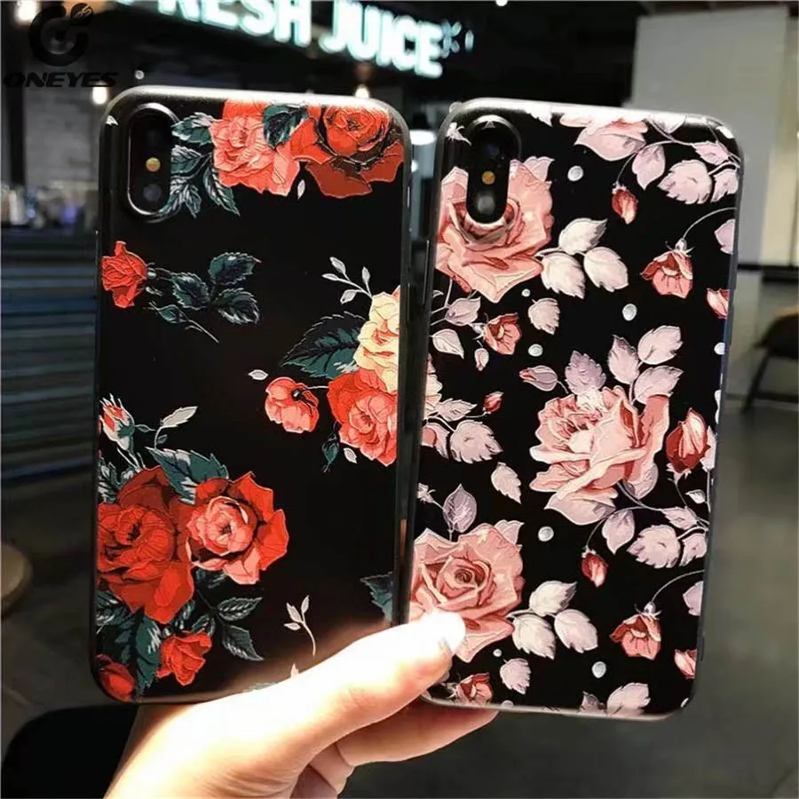 Модный рельефный силиконовый мягкий чехол для iphone 5 5S ES 6 6s plus 7 Plus 8 | Мобильные