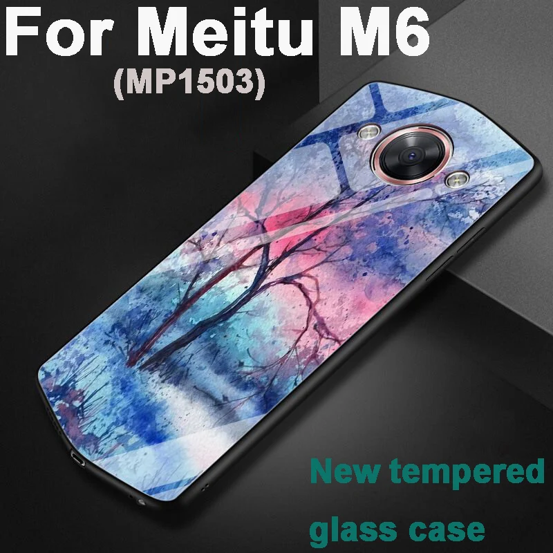 5 0 &quotМодный мультяшный чехол для Meitu M6 M 6 MP1503 стеклянный из закаленного стекла