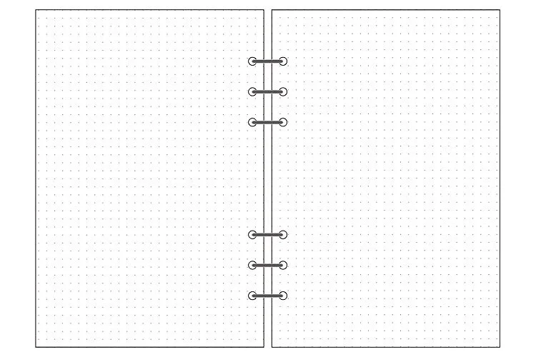 A5, A6, A7 блокнот с отрывным листом, заправка, спираль, переплет, планировщик, внутренняя страница, внутри бумаги, молочный, еженедельный, Ежемесячный план, чтобы сделать линию, точечную сетку