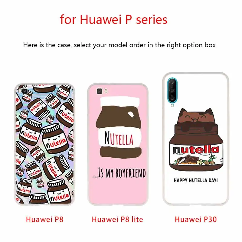 Чехол для телефона с шоколадной едой Tumblr Nutella Huawei P40 P9 P10 P20 P30 Lite чехлы Pro P Smart 2019
