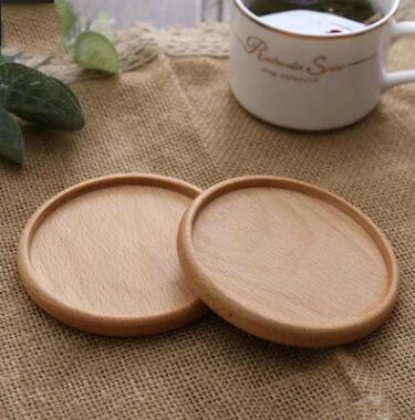 1pcs 1 шт., прочные подставки из ореха или бука, подставки под тарелки, декоративные квадратные круглые Жаростойкие подставки для напитков, чайная подставка для кофейной чашки - Цвет: 1pcs