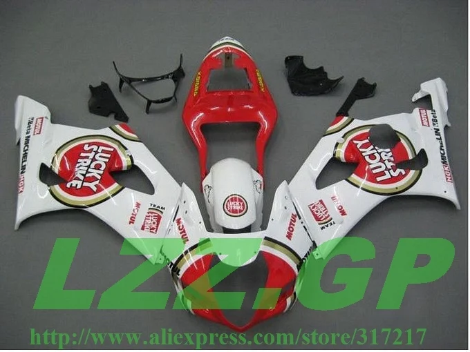 

Injection For SUZUKI GSX-R1000 Red Lucky K3 03 04 GSX R1000 K3 GSXR 1000 2003 2004 GSXR1000 Fairing Kit