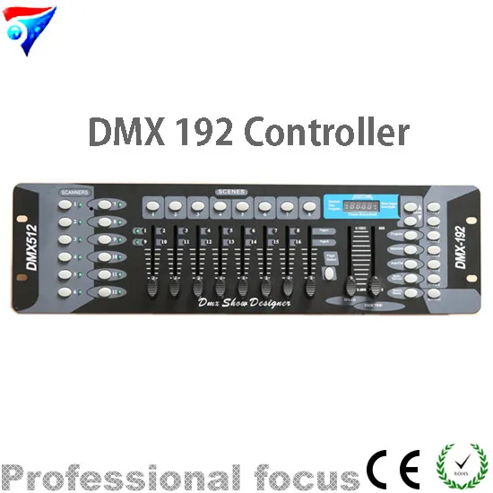 Бесплатная доставка 192 DMX контроллер для освесветильник сцены каналов DMX512 DJ
