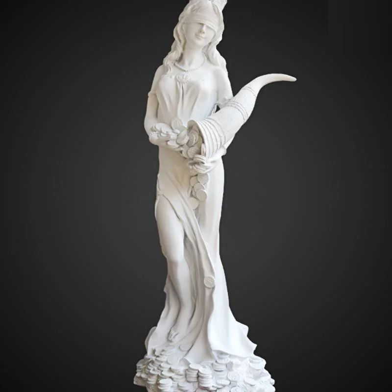 

Goddess of Wealth Statues Full-Length Portrait Art Sculpture Resin Art&Craft Home Decoration Accessories Art Material R920