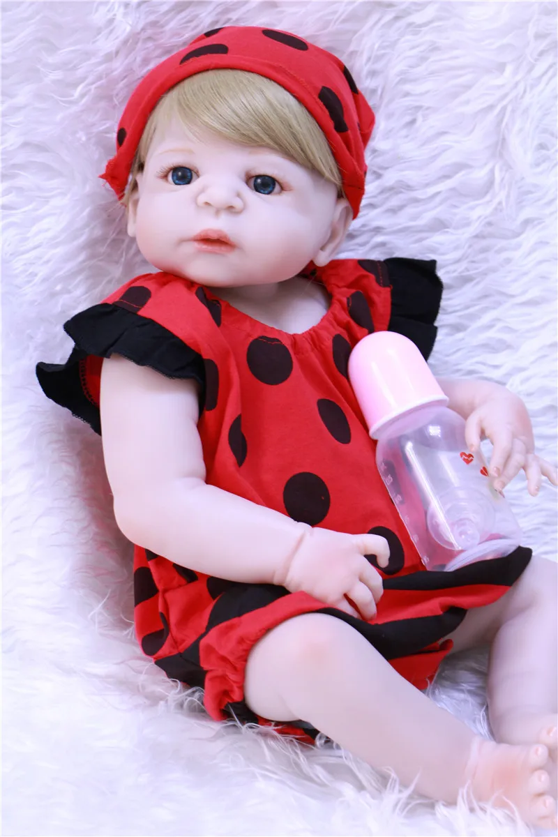 

Lifelike girl reborn babies dolls 22" silicone dolls child bebe gift reborn menina de silicone menina 55 cm bonecas
