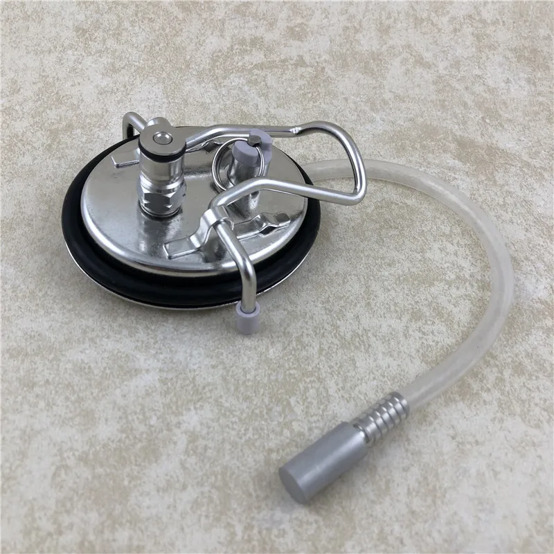 

Carbonation Keg Lid Stainless Steel Carbonation lid With 0.5 Micron Diffusion Air Stone Keg Kit