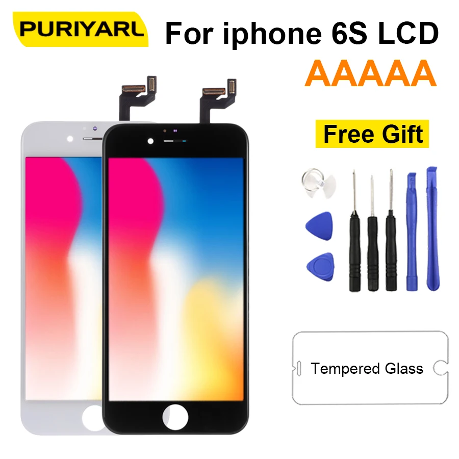 Класс AAA ЖК дисплей экран для iPhone 6S 3D сенсорный замена дигитайзер сборка iphone 6s