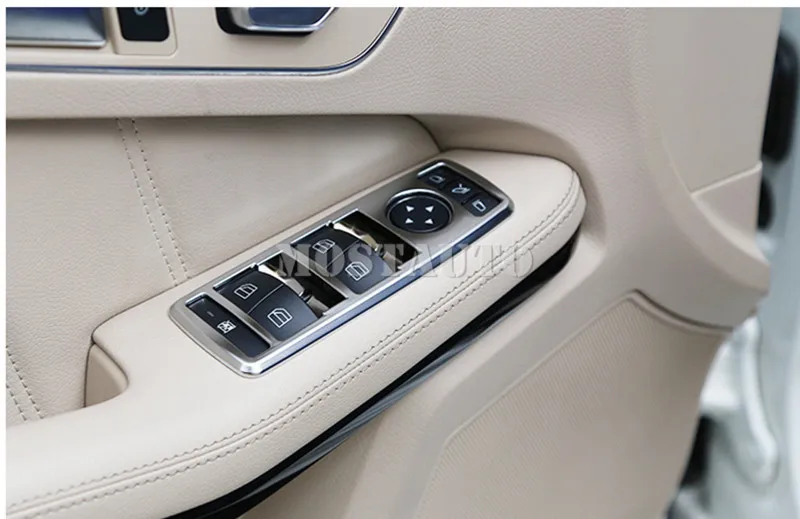 

For Benz GLA X156 Inner Door Armrest Window Switch Cover Trim 2013-2019 5pcs Car Accessories Interior Car Decor Car Trim