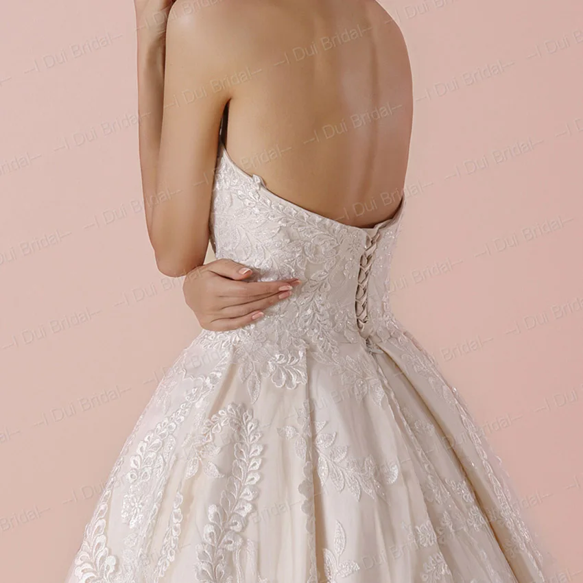 Sweetheart Ball Gown Wedding Dress Unique High Quality Lace