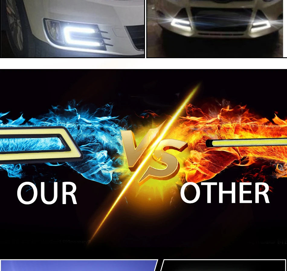 U-образный COB Автомобильные аксессуары дневные ходовые огни DRL neblineros led para auto angel eyes стоп-сигнал 14 см 5,51 дюйма 6000 K-8000 K