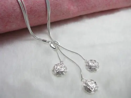 Fashion Jewelry 925 sterling silver rose Pendant necklace Best price ever Free &amp fast shipping | Украшения и аксессуары