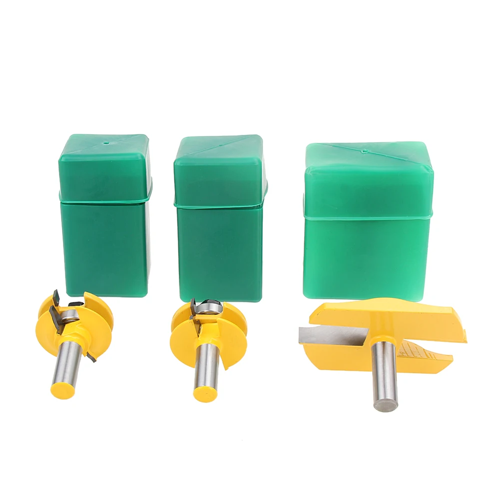 3 шт. 1/2 ''хвостовик Ogee Rail &amp Stile Router Bit бухта поднятая Панель Набор инструментов