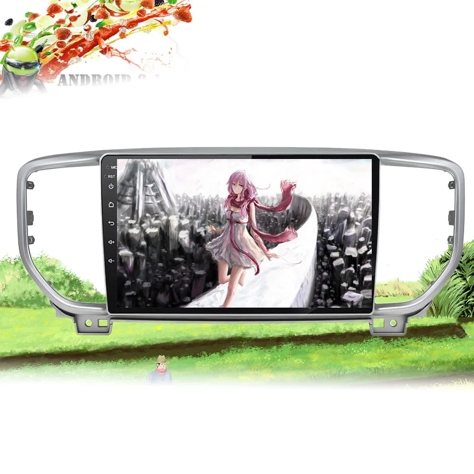 Автомобильный dvd плеер kx5 Android 10 0 для KIA sportage 2018 2019 2020 gps навигация радио видео
