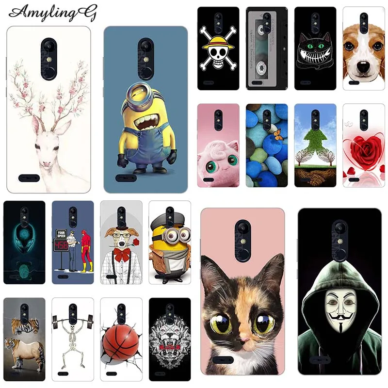 Fashion Printed Phone Case For LG K11 K10 2018 Plus 5.3 Soft Silicone Cover Cute Cartoon Fundas Rose Owl Funny Cat Wolf | Мобильные