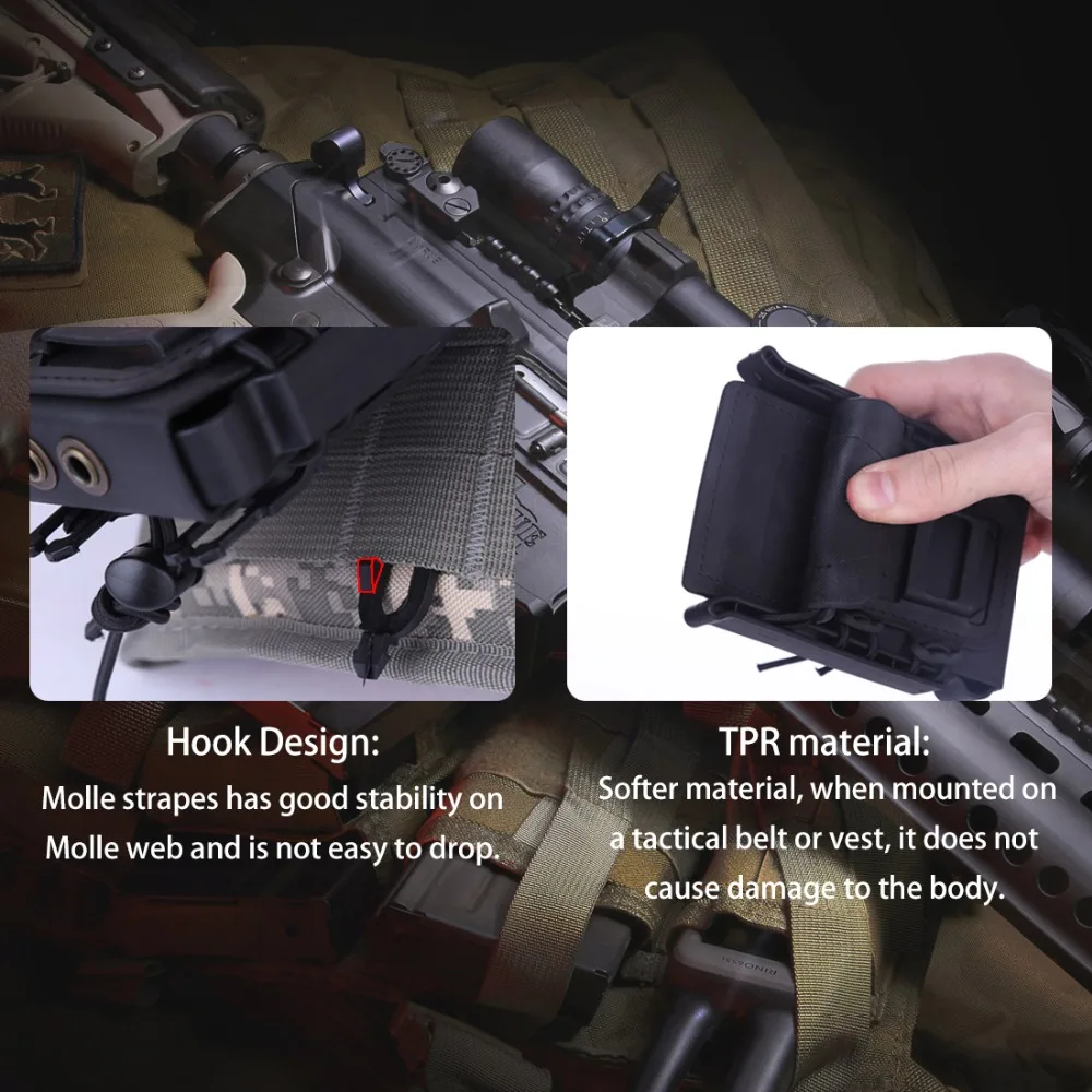 2/3 шт. WST для Nerf Mag Pouch Molle Fastmag TPR Flexible Ar15 M4 5 56 ДЛЯ 7 62 магазин хранения|Игрушечное