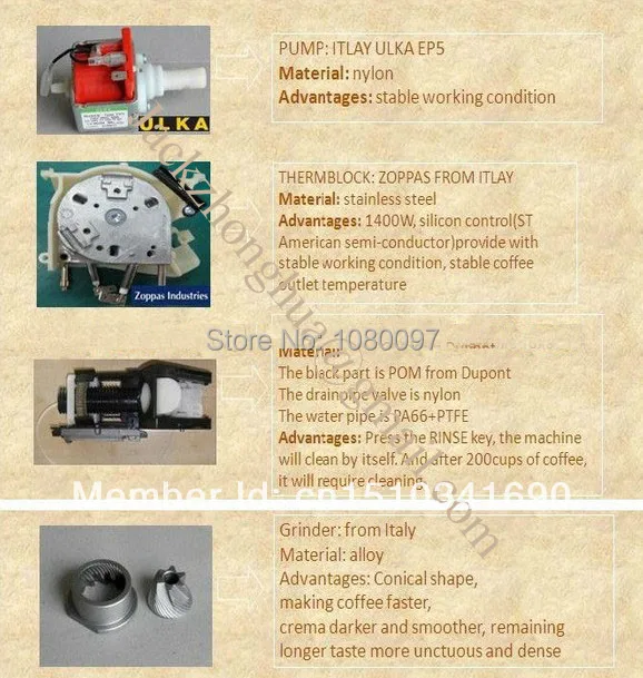 Автоматическая итальянская кофемашина Эспрессо латте Кофеварка + LCD 10 языков