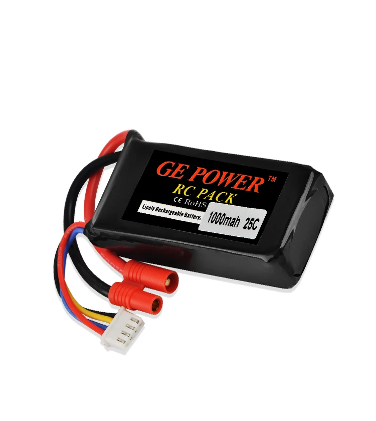 new arrival 1 2 3 pcs ge power 11.1v 1000mah 25C Li-po Battery For Master CP helicopter with Banana | Игрушки и хобби