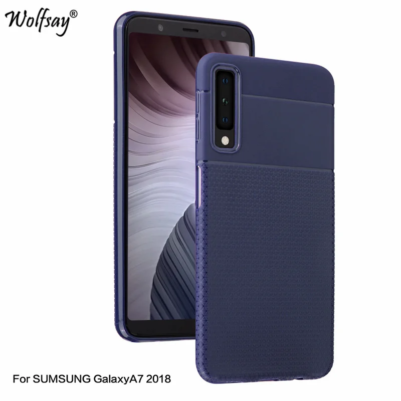 СПС samsung Galaxy A7 2018 Чехол Мягкий силиконовый чехол из ТПУ для Fundas A750 |