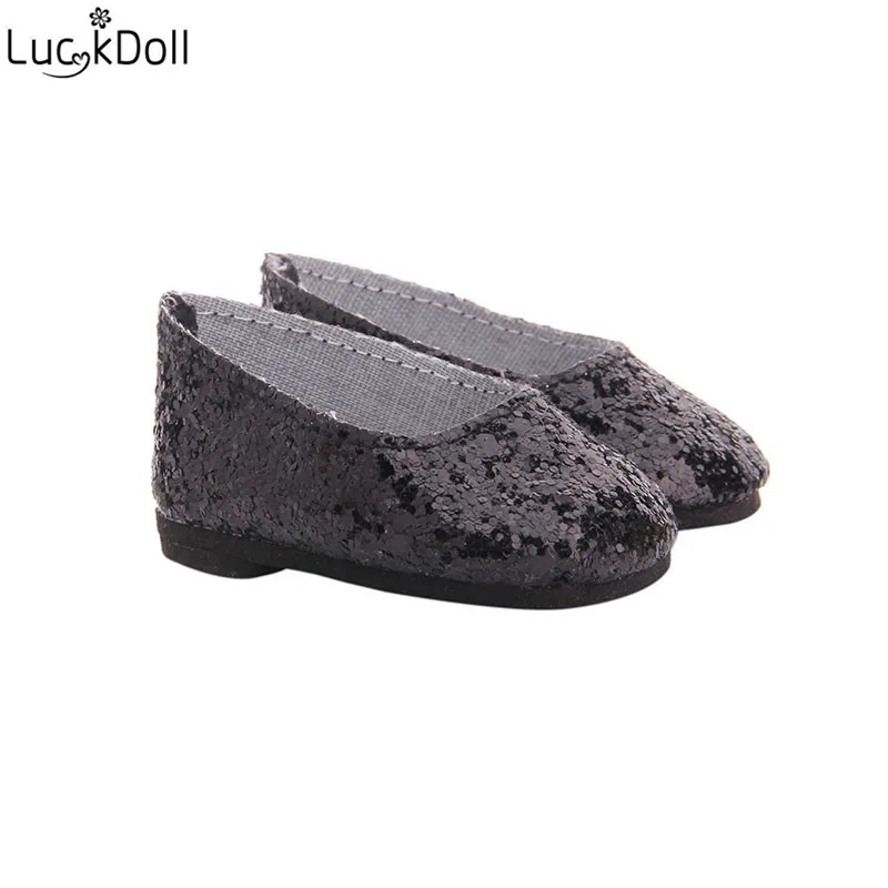 n1569 Luckdoll Красивая 18 дюймов американская Кукла Блестки туфли кукольные аксессуары мини обувь детская лучший подарок n1564-n1673 - Цвет: n1569