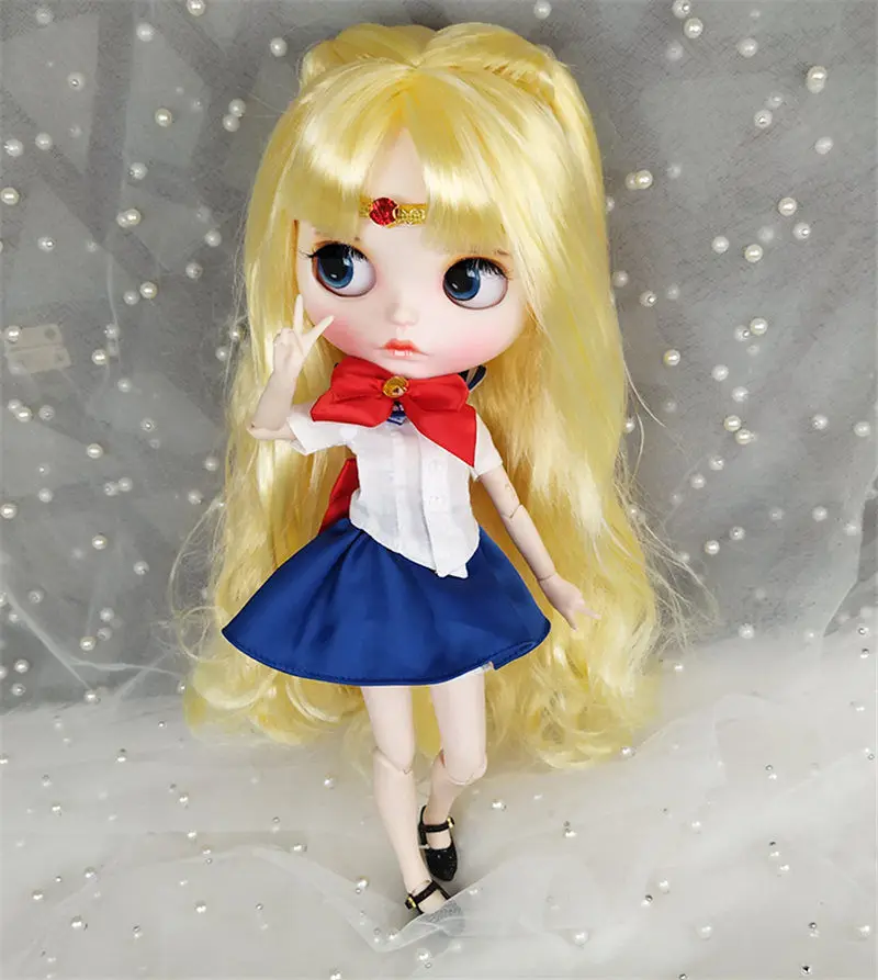 30 см 12 дюймов Заводская кукла Blyth золотые длинные волосы белая кожа 1/6 шарнирная кукла для тела подарок Сейлор Мун BJD куклы игрушки