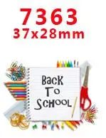 7363 30 шт мультфильм персонаж плоское украшение из смолы PR 7329 - Цвет: 7363