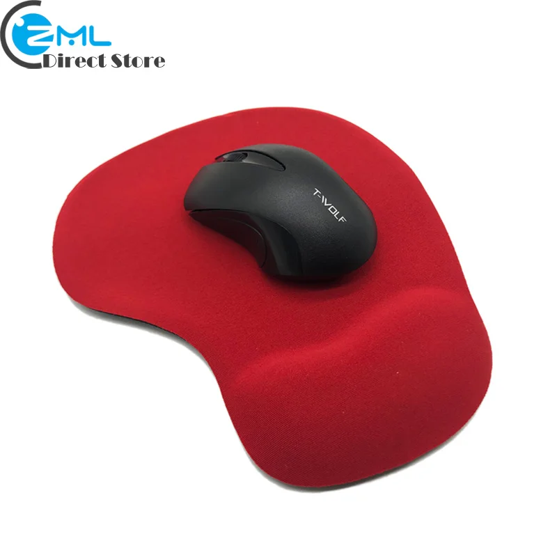 

Upgrade Comfort Mouse Mat Gaming Mousepad with Gel Wrist Rest Support Non-slip Glossy Backside Desk Mouse Pad for Computer Mouse