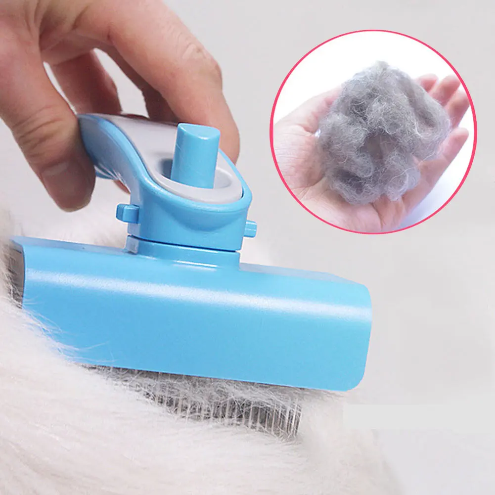 

Newly Dog Cleaning Comb Steel Pet Hair Removal Grooming Brush Pet Accessories MK