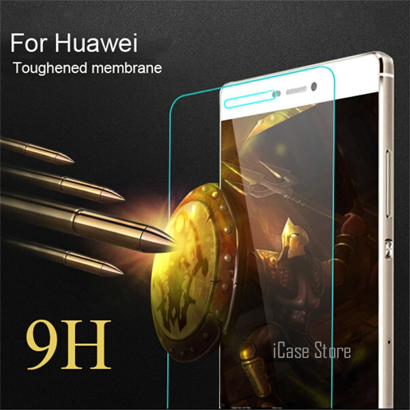 9H защитная пленка из закаленного стекла для huawei P10 Lite P9 P8 2017 Duos P7 P6 Nova Honor 8 защитный