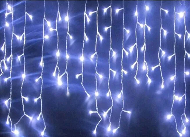 

3.5 m 100 SMD White Holiday Festival Curtain Wedding Lights LED String Strip ice bar lamp Garlands for PARTY FAIRY CHRISTMAS