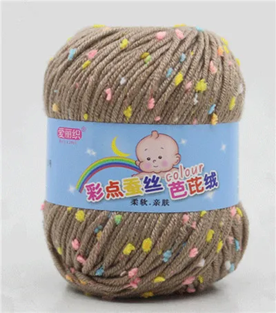 34 50 г кожа-чистый кашемир акрил натуральное волокно Смешанная Детская Пряжа 7ply для ручная вязка крючком пряжа для шарфа Одеяло Одежда - Цвет: 34