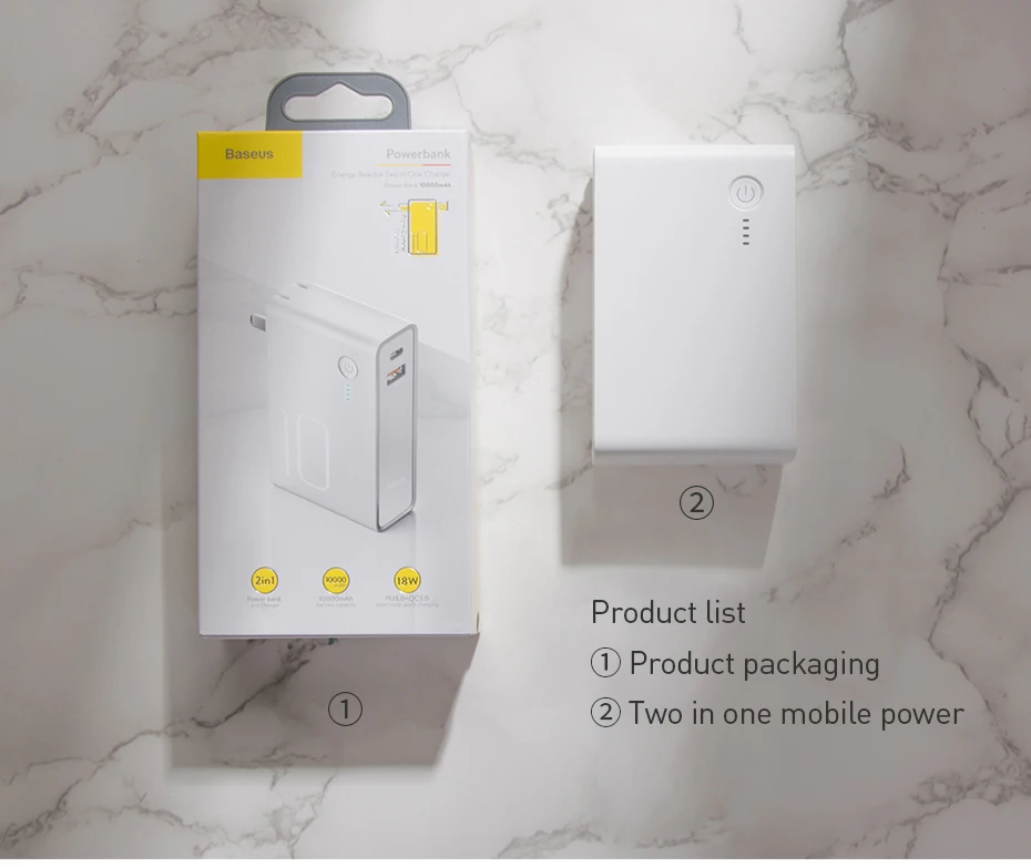 Baseus 10000 mah power Bank с usb-разъемом 3A type-C и usb-выходом power bank PD3.0+ QC3.0 быстрое зарядное устройство для iPhone samsung huawei