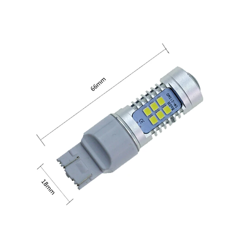 2 шт. T20 7443 SRCK Pin Светодиодный 21-SMD высокомощный светодиодный светильник и стоп-светильник s лампы белого цвета для стайлинга автомобилей