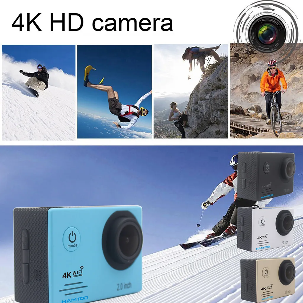Водонепроницаемая Ультра HD 1080 P 30 m подводная камера для дайвинга pro DV видеокамера