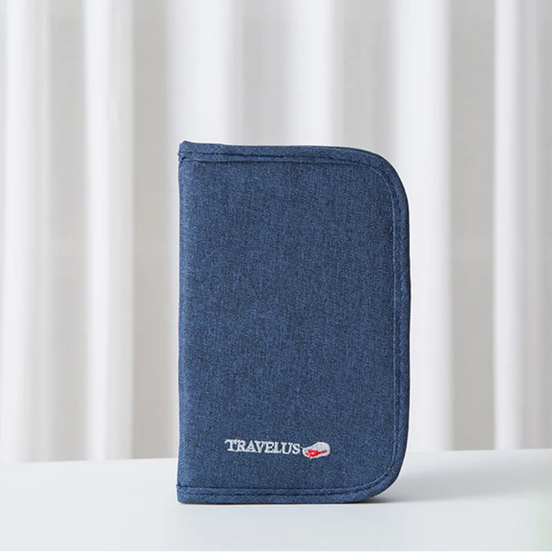 B Royal blue Для мужчин и женщин Путешествия паспортный чехол бумажник многофункциональный кредитной карты пакет ID держатель хранения Органайзер клатч деньги сумка - Цвет: B Royal blue