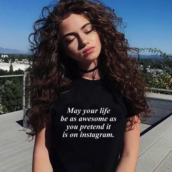 

Пусть ваша жизнь будет так же потрясающе, как вы рождаете, что это на топ из instagram, забавный девиз, Женская необычная эстетичная футболка tumblr, ...