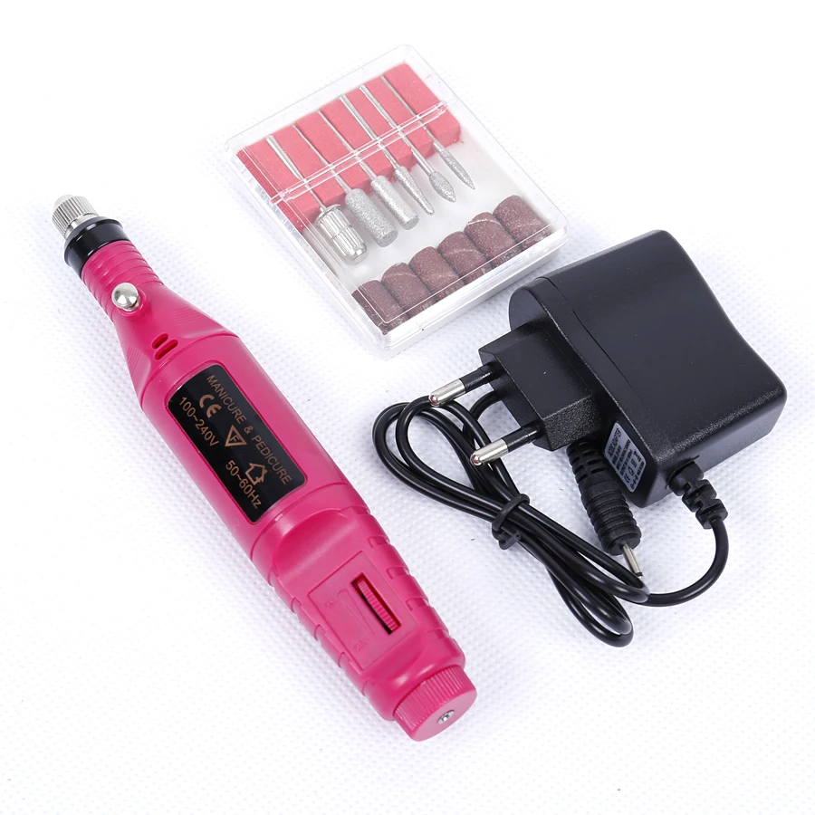 

6in1 Electric Nail Drill Bit milling cutters For Manicure Pedicure set Machine Nail art Cuticle Remover tools Pedicure File