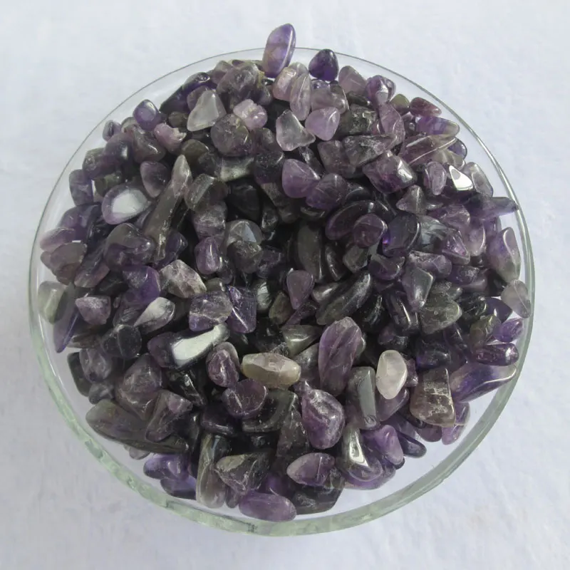 

Оптовая продажа Чакра Исцеление Кристалл украшения натуральный аметист упали магнитный камень гравия бусины