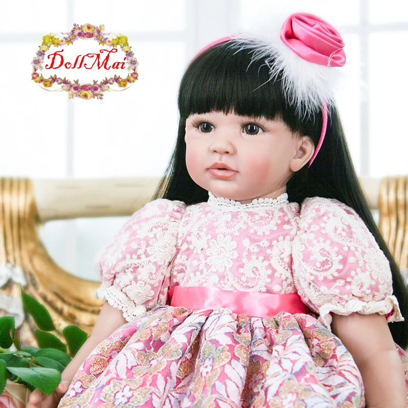 NPK 60 см 24 &quotсиликоновые куклы Bebe Кукла Reborn реалистичные детские игрушки для