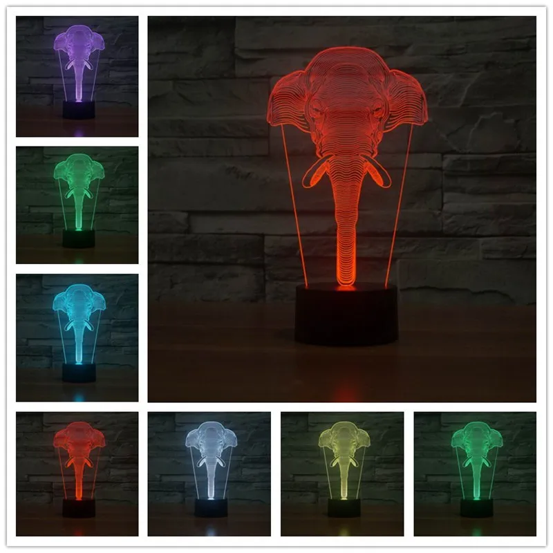 3d ночник в виде совы Rgb сменная лампа для настроения светодиодный светильник