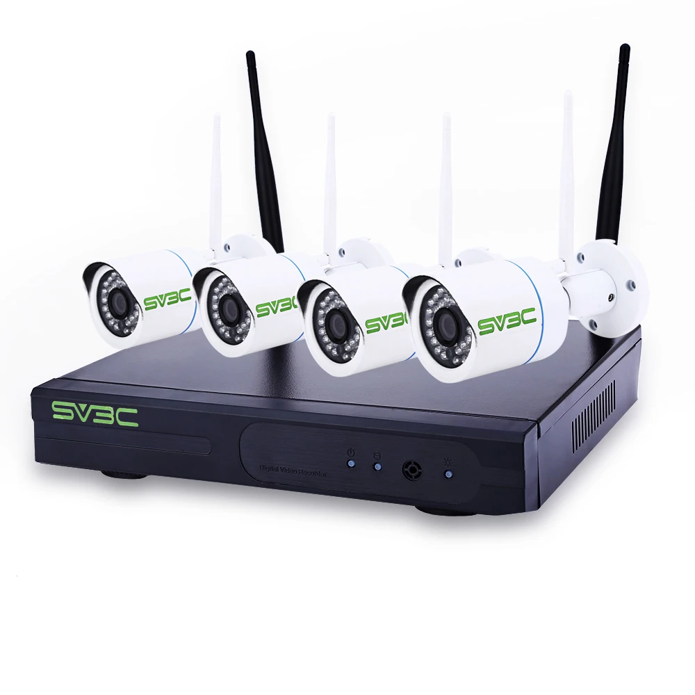 SV3C 720 p 4 канала 1MP WiFi сеть NVR видео Регистраторы Встроенный выделенной