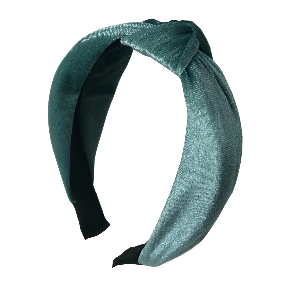 Модные бархатные повязки на волосы для девочек/женщин винтажные бархатные узелки тюрбан с узлом повязки на голову банные красивые ободок для волос аксессуары для волос