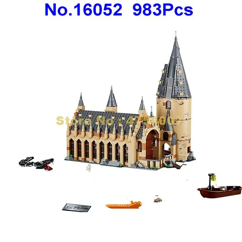 983 штук Гарри, кино great wall house 10 фигурок строительные блоки 75954 игрушка