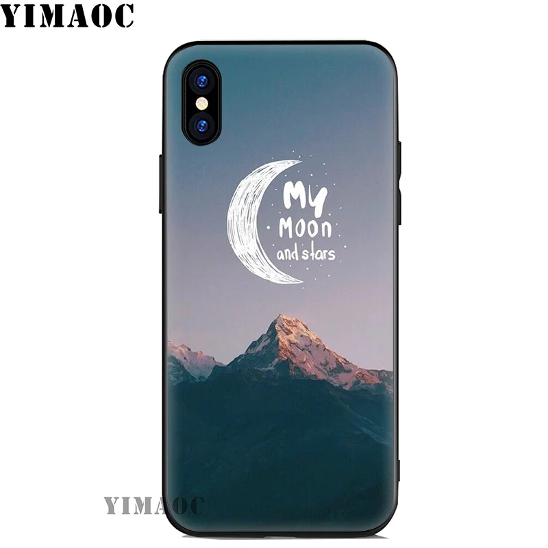YIMAOC Scenary Positive Quotes Soft Silicone Case for iPhone 11 Pro Xr Xs Max X or 10 8 7 6 6S Plus 5 5S SE |