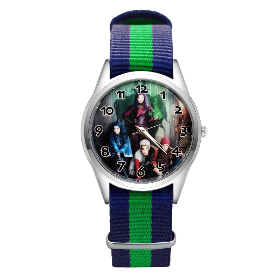 

Fashion Cartoon style Watches Women's Girls Students Boy's Children Nylon Strap Quartz Wrist Watch Clcok JC39